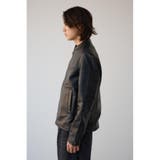 ヴィンテージフェイクレザーライダースブルゾン | AZUL BY MOUSSY | 詳細画像6