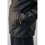 ヴィンテージフェイクレザーライダースブルゾン | AZUL BY MOUSSY | 詳細画像11