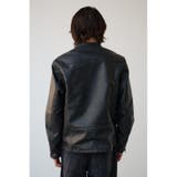 ヴィンテージフェイクレザーライダースブルゾン | AZUL BY MOUSSY | 詳細画像7