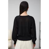 シアーニットカーディガン | AZUL BY MOUSSY | 詳細画像6 