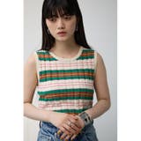 マルチボーダーノースリーブニット | AZUL BY MOUSSY | 詳細画像1 