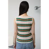 マルチボーダーノースリーブニット | AZUL BY MOUSSY | 詳細画像6 