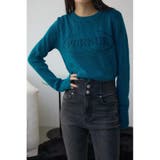 D/BLU3 | ジャガードロゴリブトップス | AZUL BY MOUSSY