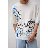 WHT | ペイントグラフィックニットトップス | AZUL BY MOUSSY