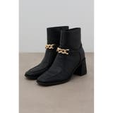 メタルチェーンショートブーツ | AZUL BY MOUSSY | 詳細画像1 