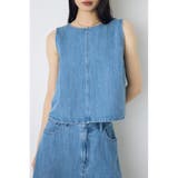甘撚りデニムブラウス | AZUL BY MOUSSY | 詳細画像3 