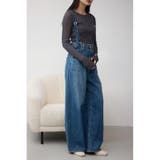 BLU | サスツキデニムワイドパンツ | AZUL BY MOUSSY