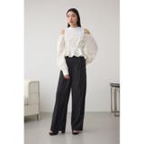 フロントタックイージーワイドパンツ | AZUL BY MOUSSY | 詳細画像4 