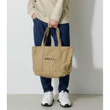 BEG | AZUL CANVAS BIG TOTE BAG | AZUL BY MOUSSY
