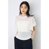 O/WHT1 | ドレープフレンチスリーブTシャツ | AZUL BY MOUSSY
