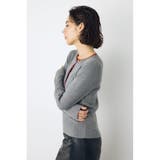 格上げ ヘンリーネックデザインニットトップス | AZUL BY MOUSSY | 詳細画像27