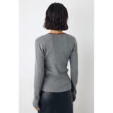 格上げ ヘンリーネックデザインニットトップス | AZUL BY MOUSSY | 詳細画像28