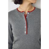 格上げ ヘンリーネックデザインニットトップス | AZUL BY MOUSSY | 詳細画像30