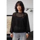 ボリュームスリーブシアーニット | AZUL BY MOUSSY | 詳細画像26