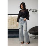ボリュームスリーブシアーニット | AZUL BY MOUSSY | 詳細画像17