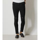 BLK | CUT OFF CRASH SKINNY | AZUL BY MOUSSY
