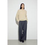 カールヤーンクルーネックニット | AZUL BY MOUSSY | 詳細画像4 