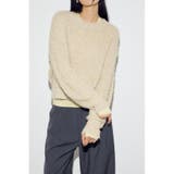 IVOY3 | カールヤーンクルーネックニット | AZUL BY MOUSSY