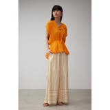 CONTRAST BORDER WIDE PANTS | AZUL BY MOUSSY | 詳細画像3