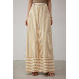 CONTRAST BORDER WIDE PANTS | AZUL BY MOUSSY | 詳細画像5