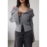 T.GRY | ジップアンサンブルニット | AZUL BY MOUSSY