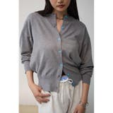 GRY | カラーボタンベーシックカーディガン | AZUL BY MOUSSY