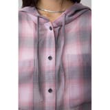 シアーチェックフードシャツ | AZUL BY MOUSSY | 詳細画像38 