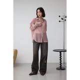 シアーコーデュロイ袖スリットボタンシャツ | AZUL BY MOUSSY | 詳細画像17 