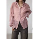 PNK | シアーコーデュロイ袖スリットボタンシャツ | AZUL BY MOUSSY