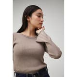 SLEEVE FLARE RIB KNIT TOPS | AZUL BY MOUSSY | 詳細画像32 