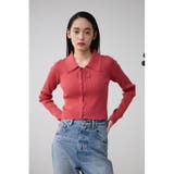 レースアップポロカラーニット | AZUL BY MOUSSY | 詳細画像35