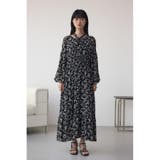 シアーチェックフラワー柄ワンピース | AZUL BY MOUSSY | 詳細画像18