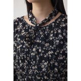 シアーチェックフラワー柄ワンピース | AZUL BY MOUSSY | 詳細画像21 