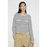 クルーネックツイードライクニットジャケット | AZUL BY MOUSSY | 詳細画像15 