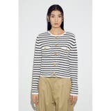 クルーネックツイードライクニットジャケット | AZUL BY MOUSSY | 詳細画像18 