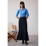 シアー切替5分袖リブニットトップス | AZUL BY MOUSSY | 詳細画像13