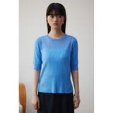 シアー切替5分袖リブニットトップス | AZUL BY MOUSSY | 詳細画像14