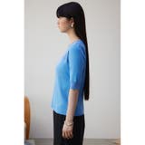シアー切替5分袖リブニットトップス | AZUL BY MOUSSY | 詳細画像15