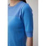 シアー切替5分袖リブニットトップス | AZUL BY MOUSSY | 詳細画像18
