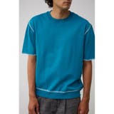 BLU | ブランケットステッチ半袖ニット | AZUL BY MOUSSY