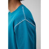 ブランケットステッチ半袖ニット | AZUL BY MOUSSY | 詳細画像30