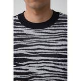 ゼブラ総柄ニット | AZUL BY MOUSSY | 詳細画像8