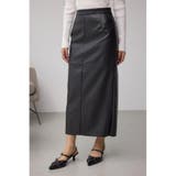 M/BLK7 | フェイクスエード/フェイクレザータイトスカート | AZUL BY MOUSSY