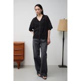 メッシュニット切り替えデザインカーディガン | AZUL BY MOUSSY | 詳細画像14 