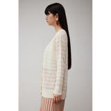 シャドーボーダーニットカーディガン | AZUL BY MOUSSY | 詳細画像6