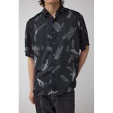 柄BLK5 | シルキードッツ総柄シャツ | AZUL BY MOUSSY