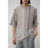 柄KHA5 | スカシクージー半袖ニット | AZUL BY MOUSSY