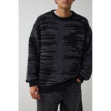 柄BLK5 | モザイクジャガードニット | AZUL BY MOUSSY