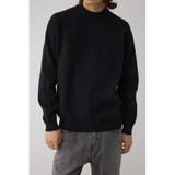 BLK | スムースニットモックネックトップス | AZUL BY MOUSSY