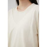 2WAY LAYERED DEEP V/N TOPS | AZUL BY MOUSSY | 詳細画像8